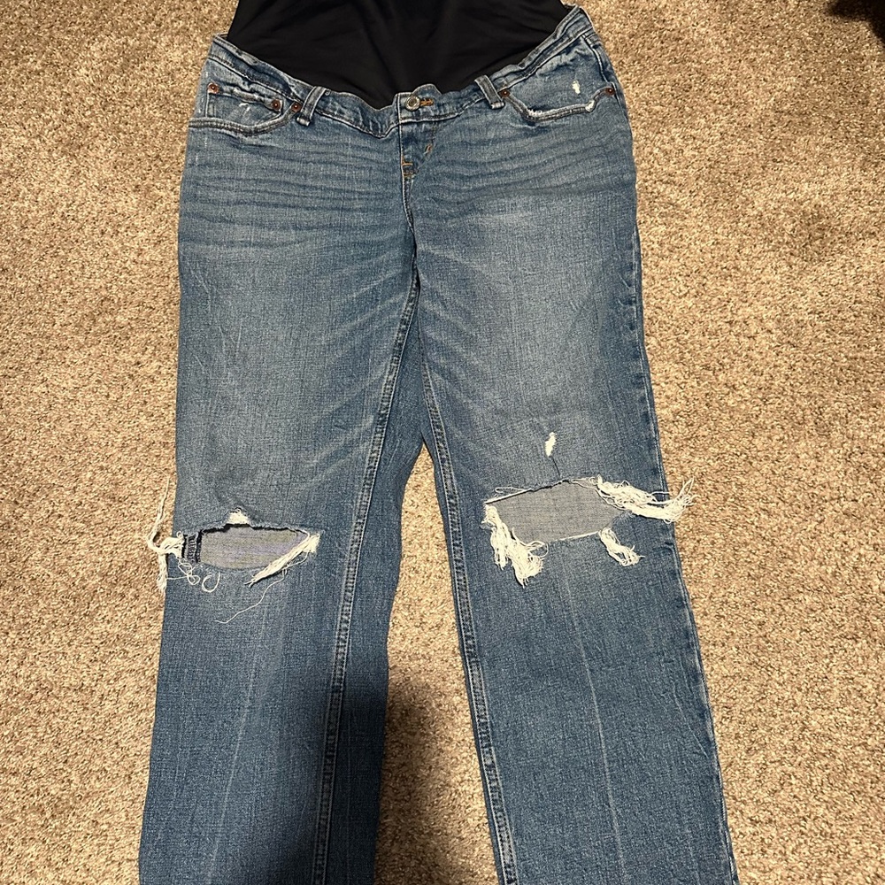 Abercrombie & Fitch Maternity Ankle Straight Jeans